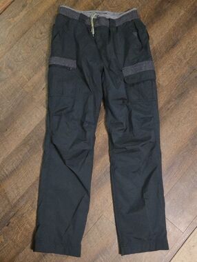 lululemon athletica Black Womens Cargo Pants with Drawstring Waist